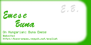 emese buna business card
